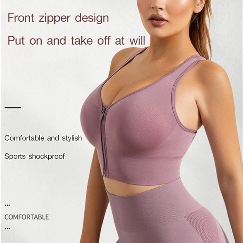 Sport beha vest met rits