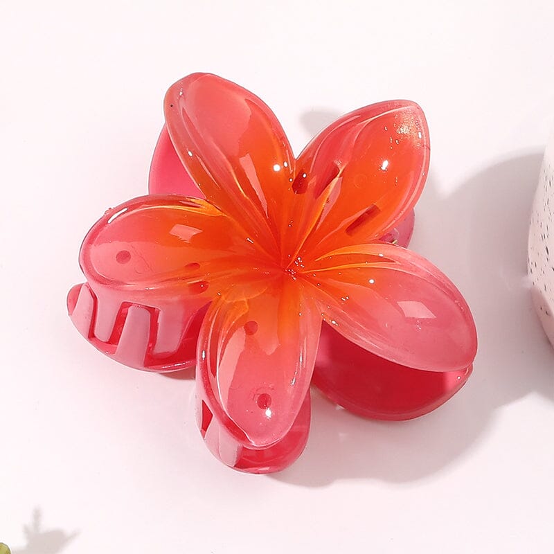Haarclip met eierbloem