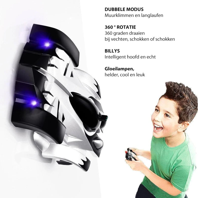 Anti-zwaartekracht muurklimmen