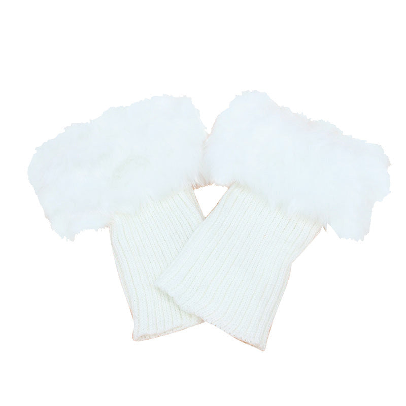 Winter korte gehaakte warme enkel sokken