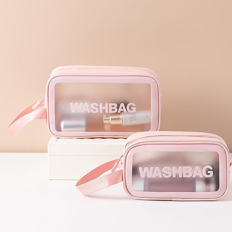 Doorschijnende make-up tas