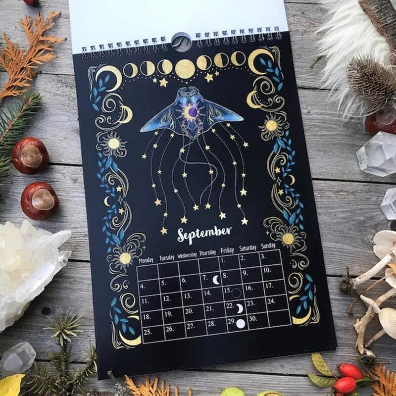 2023 Dark Forest Lunar Kalender Mysterieuze Dieren Kalender