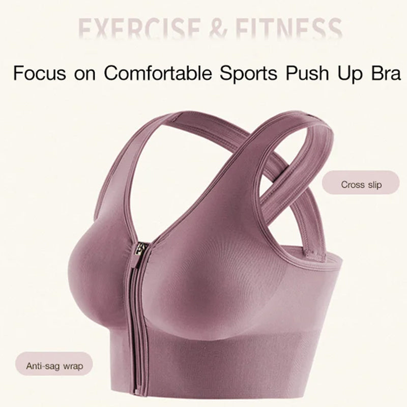 Sport beha vest met rits