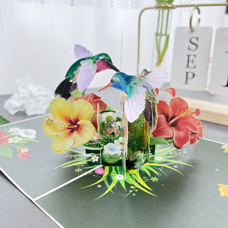 3D Handmade Flower Greeting3D handgemaakte bloem wenskaart Card