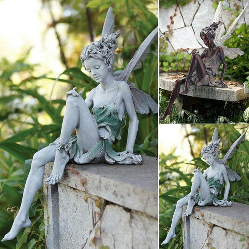 Zittend Feeëntuinbeeld