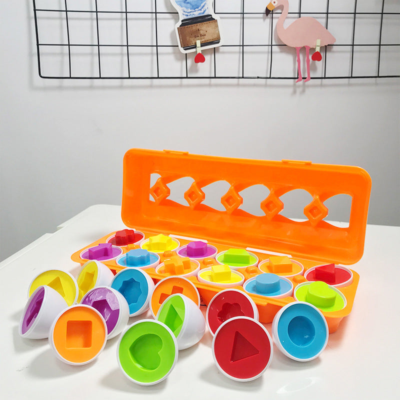 Kleur en vormen Bijpassende eierset