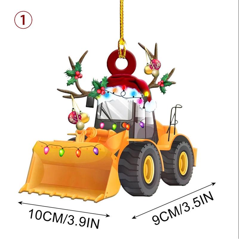 Auto-Boot-Kerstijzer Ornament