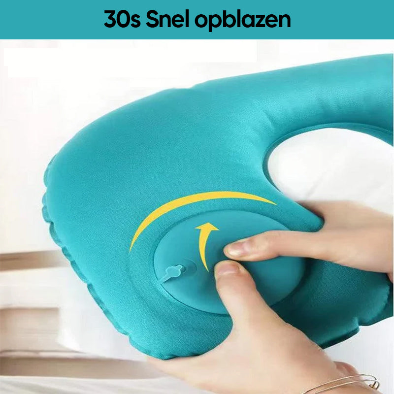 Opblaasbaar reiscomfortkussen