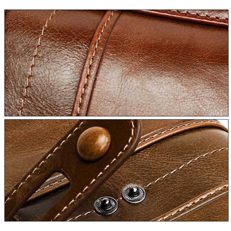 Dames echt lederen clutch lange geld portemonnee