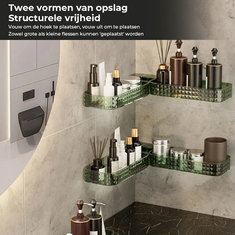 Multifunctionele wandgemonteerde U-vormige draaibare hoekplank