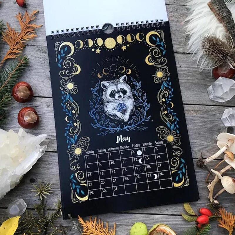 2023 Dark Forest Lunar Kalender Mysterieuze Dieren Kalender