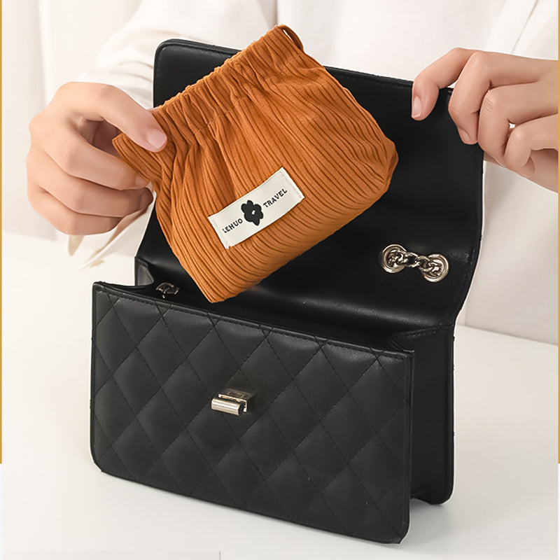 Corduroy elastische haarband organisator