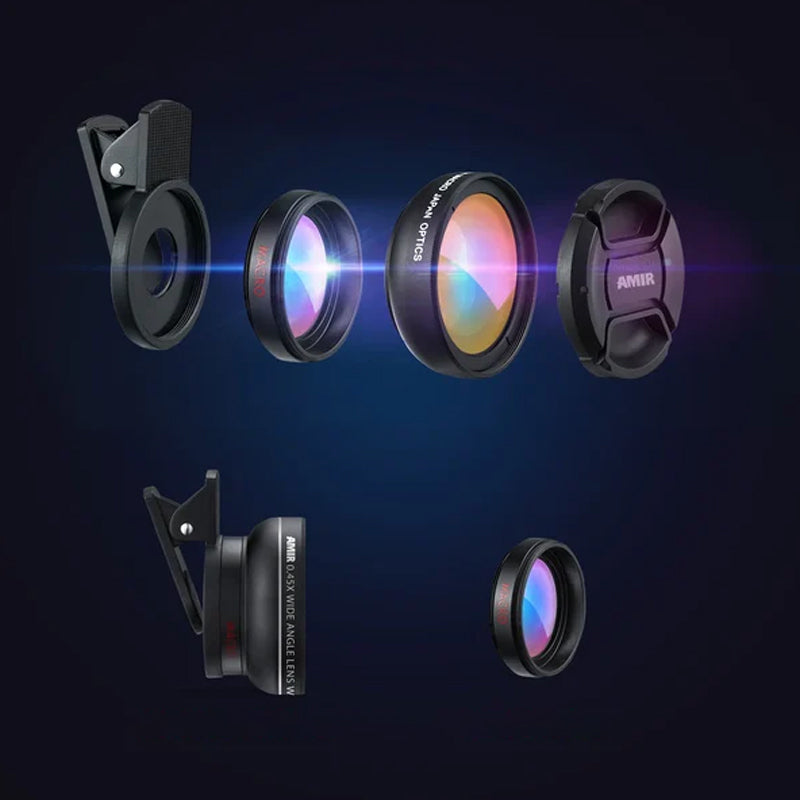 Twee-in-één telefoon externe lensset