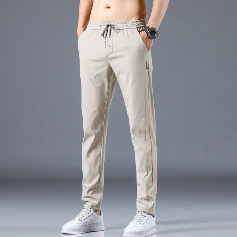 Vrijetijdsbroek van ijszijde voor heren