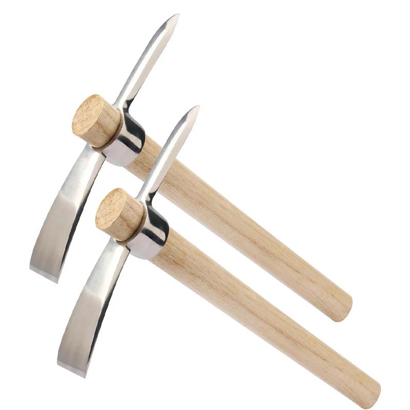 Roestvrijstalen tweekoppige houweel