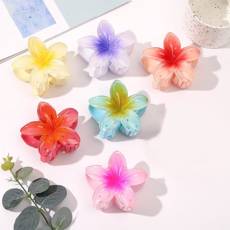Haarclip met eierbloem