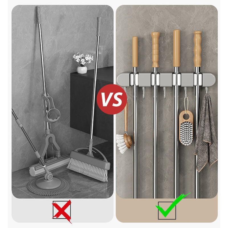 Multifunctionele dweilhouder met haak