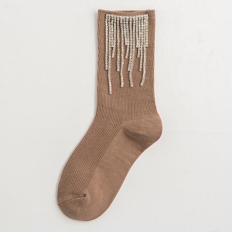 Damessokken met kwastjes