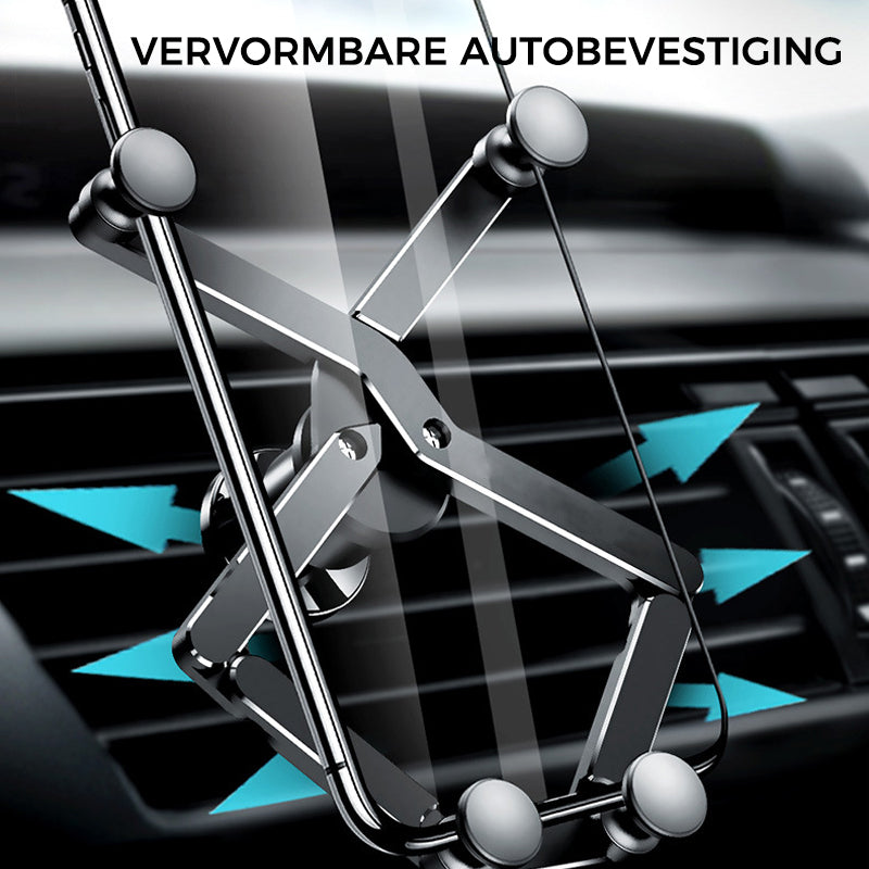Luchtuitlaatbeugel met één woord voor vervorming van auto's
