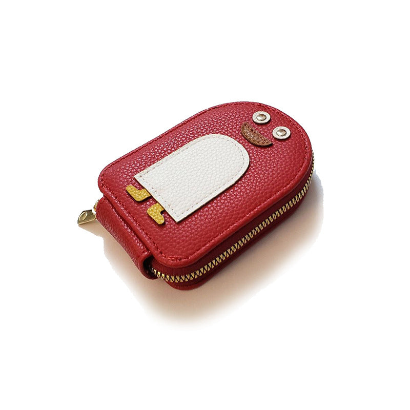 Leuke pinguïns PU-creditcardmuntportemonnee