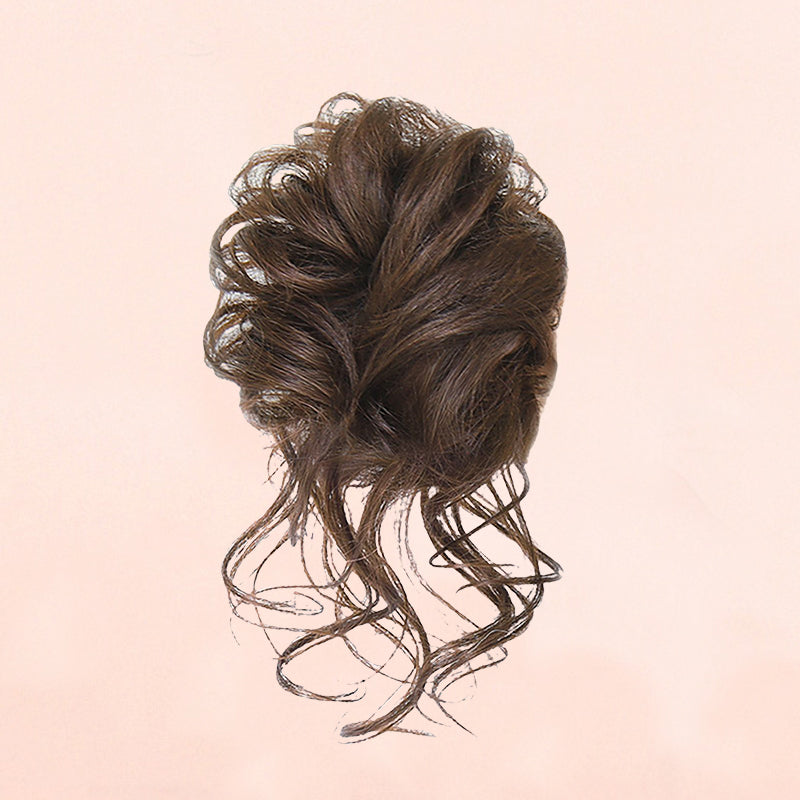 Rommelige knot haarstukjes