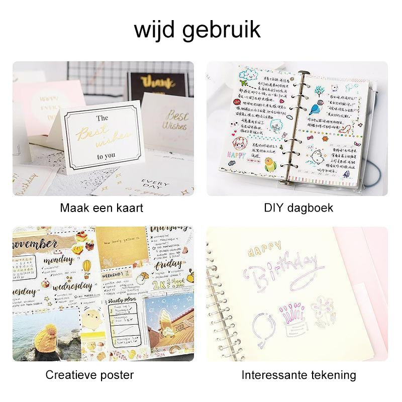 Contour markeerstift, 8 kleuren