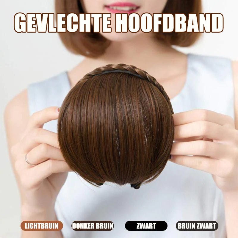 Secret Bang gevlochten hoofdband
