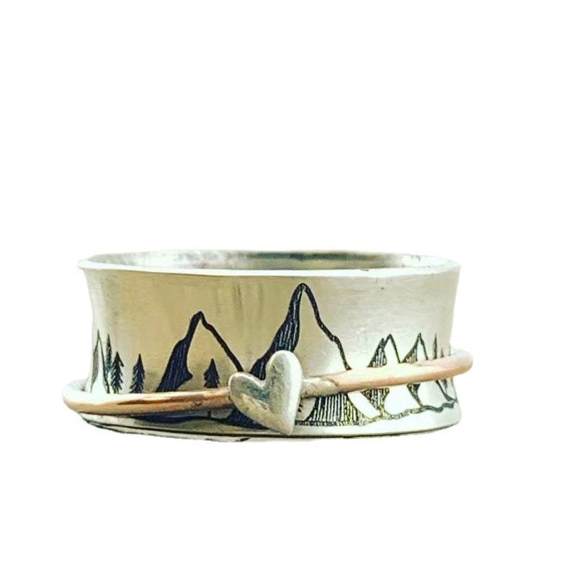 Blijf klimmen Zilveren ring