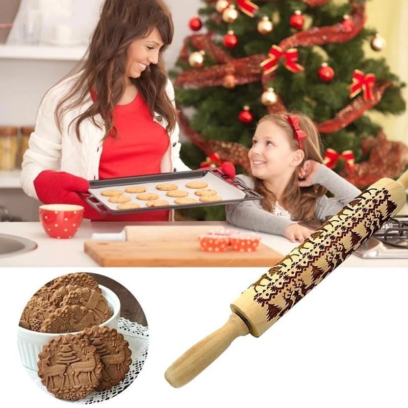Deegroller met kerstprint
