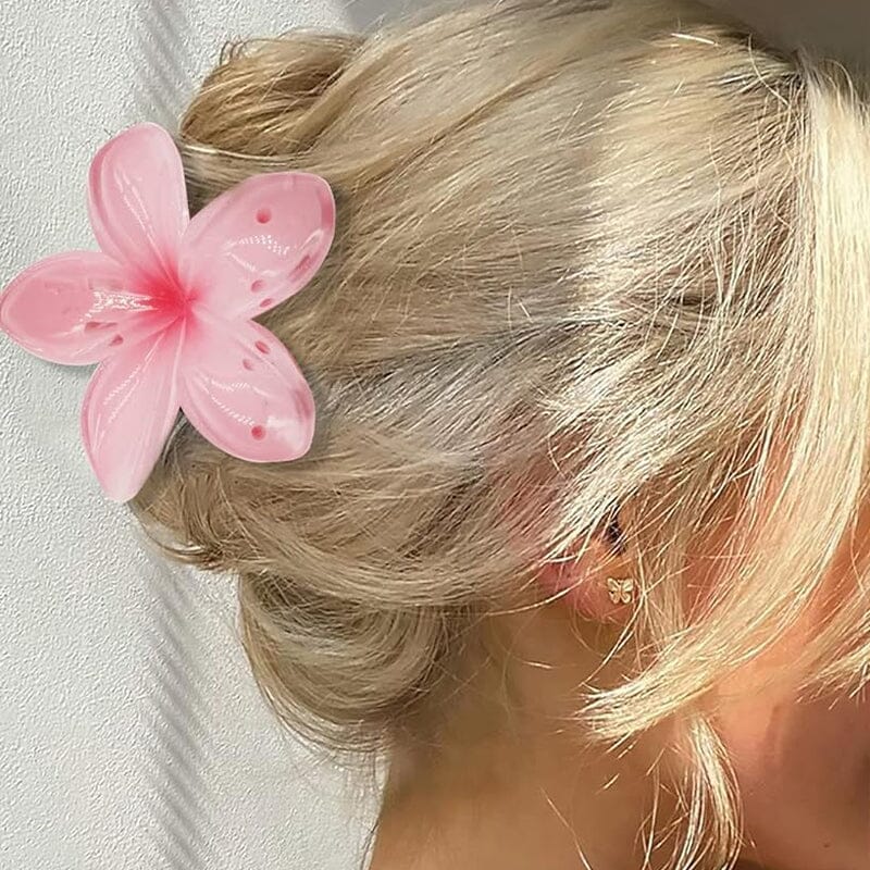 Haarclip met eierbloem