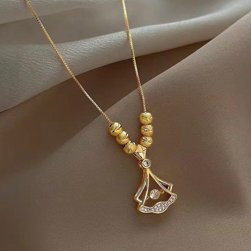 Slimme ginkgo blad ketting