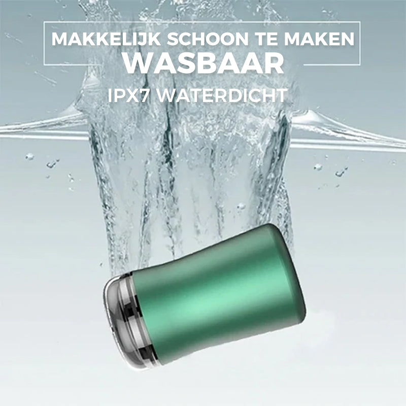 Wasbaar elektrisch scheerapparaat in zakformaat