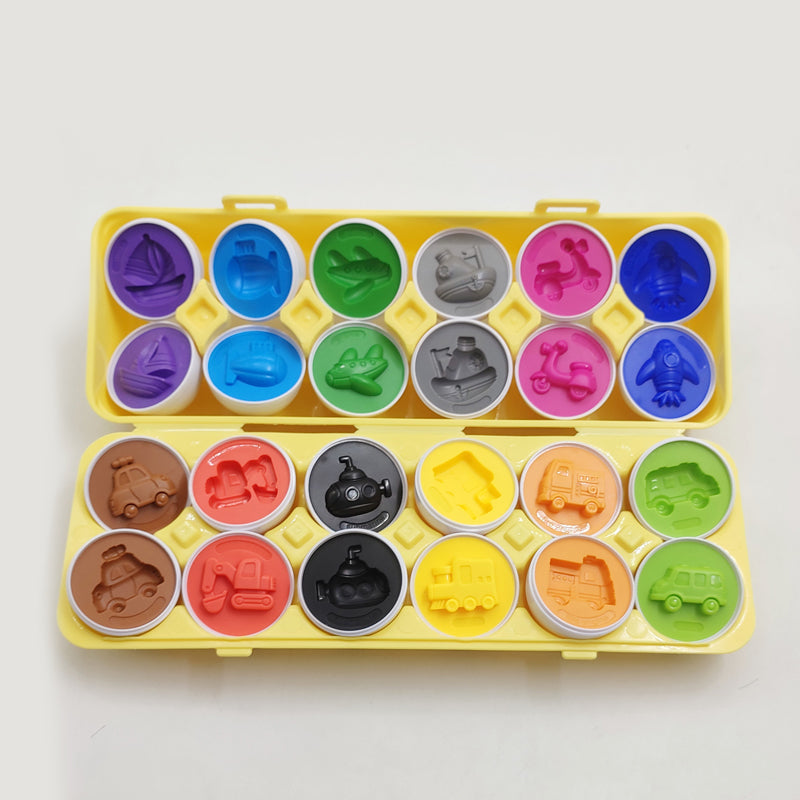 Kleur en vormen Bijpassende eierset