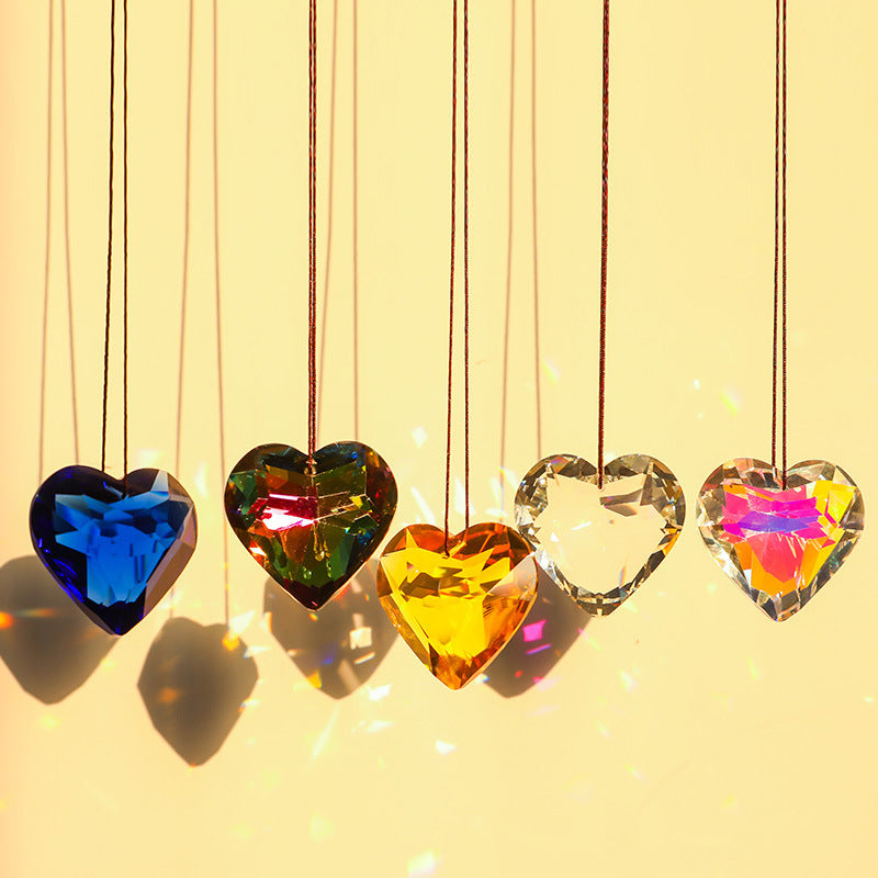 Opknoping Hart Suncatcher Prisma Ambachten