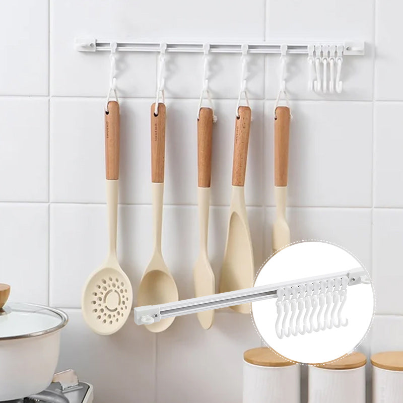 Multifunctionele schuifrailhaak