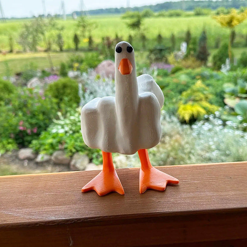 Middelvinger Eend Hars Ornament