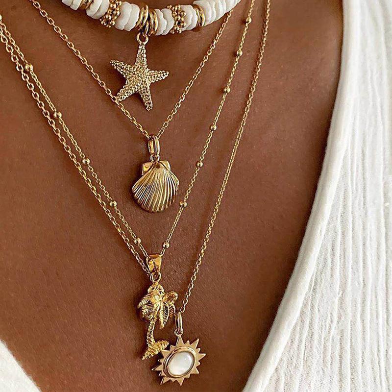 Meerlagige Y-vormige hanger ketting