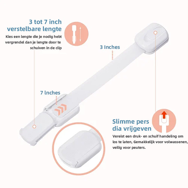 Kunststof slotriemen Veiligheidsbescherming voor baby's（6 stuks）