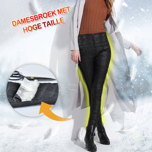 Donsbroek met hoge taille voor dames