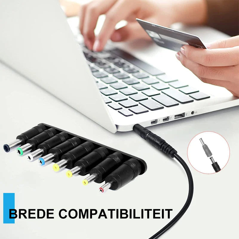 8-in-1 universele gelijkstroom adapter