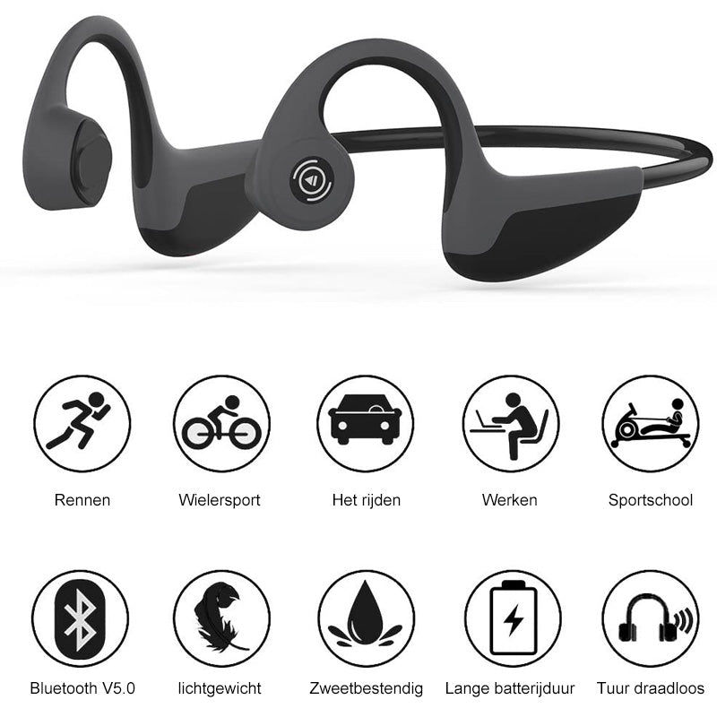 Beengeleidingshoofdtelefoon - Draadloze Bluetooth-headset