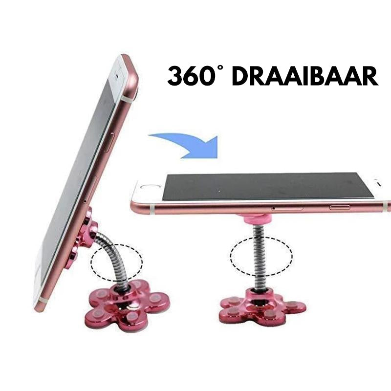 360° draaibare bloemzuigtelefoonhouder