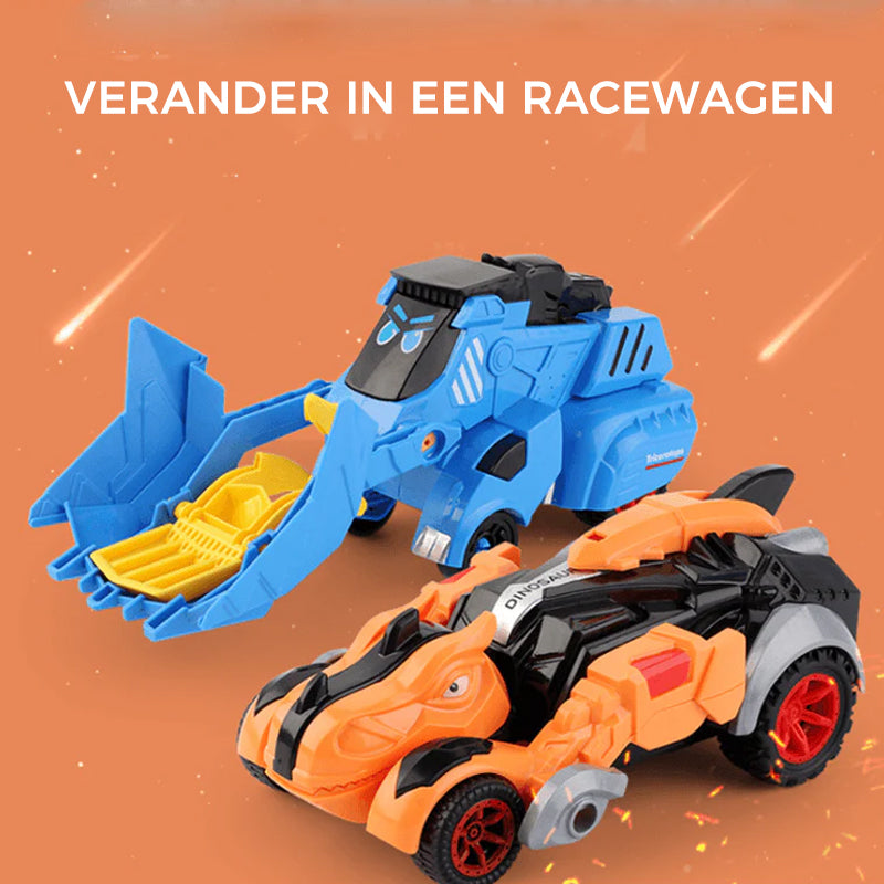 Misvormde dinosaurus speelgoed auto