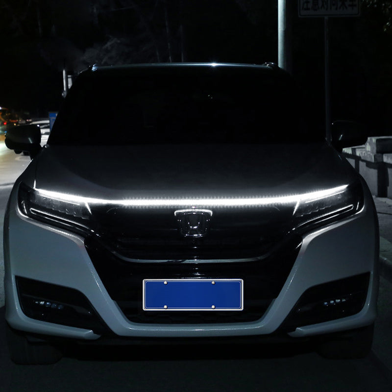 Dynamische LED-strip voor autokap