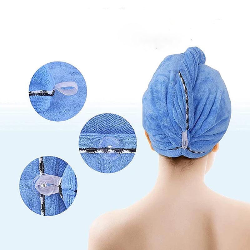 Dikke absorberende microfiber kap voor droog haar