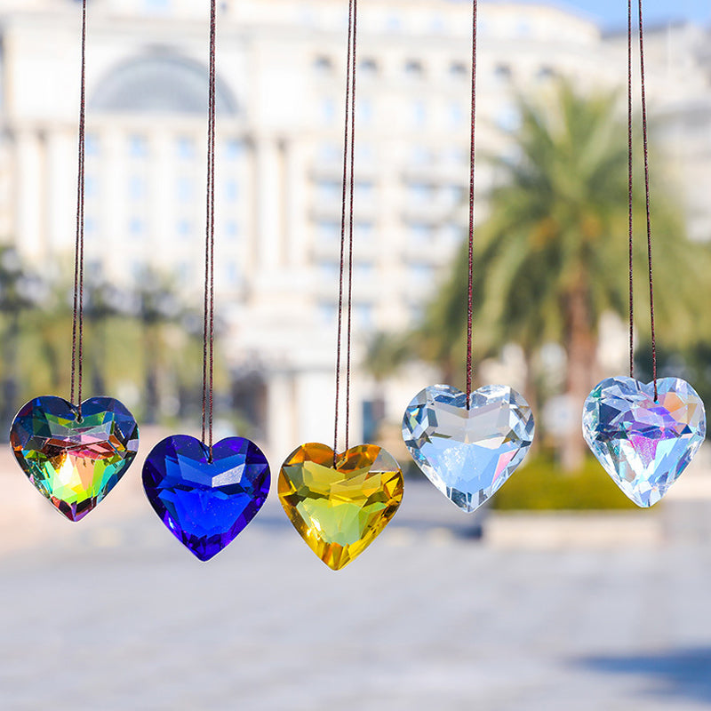 Opknoping Hart Suncatcher Prisma Ambachten