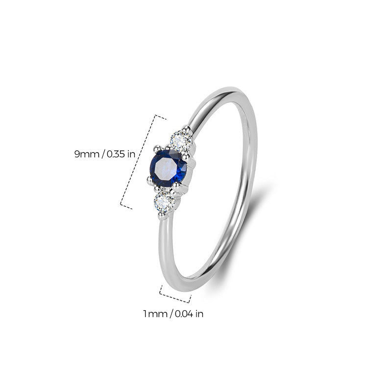 Art Deco Geboortesteen Ring