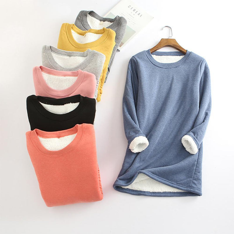 Casual Warm sweatshirt met ronde hals