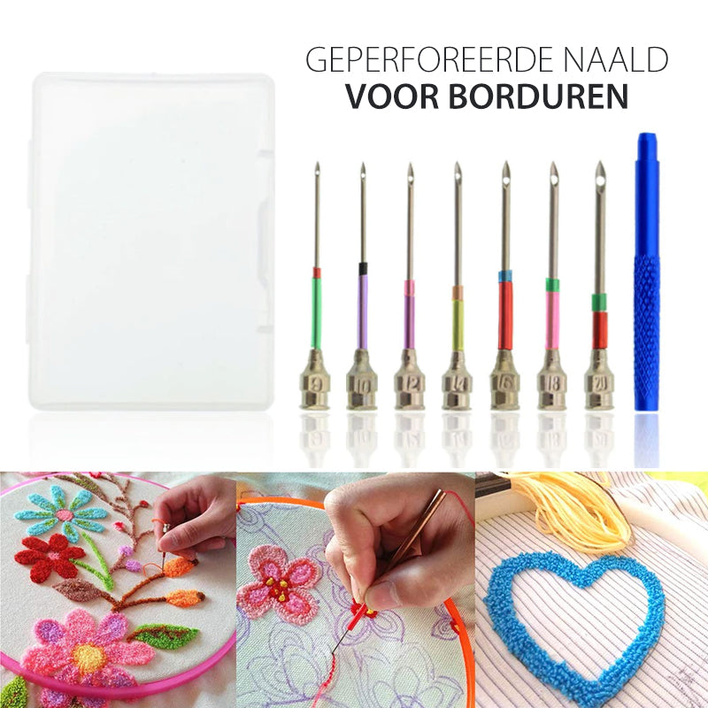 Borduursteek-ponsnaalden (7 stukken)