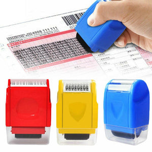 Rolstempel met privacyzegel